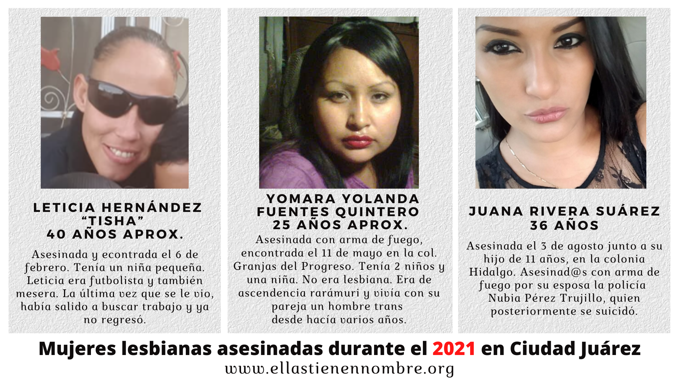 Mujeres lesbianas en la lucha, 2021